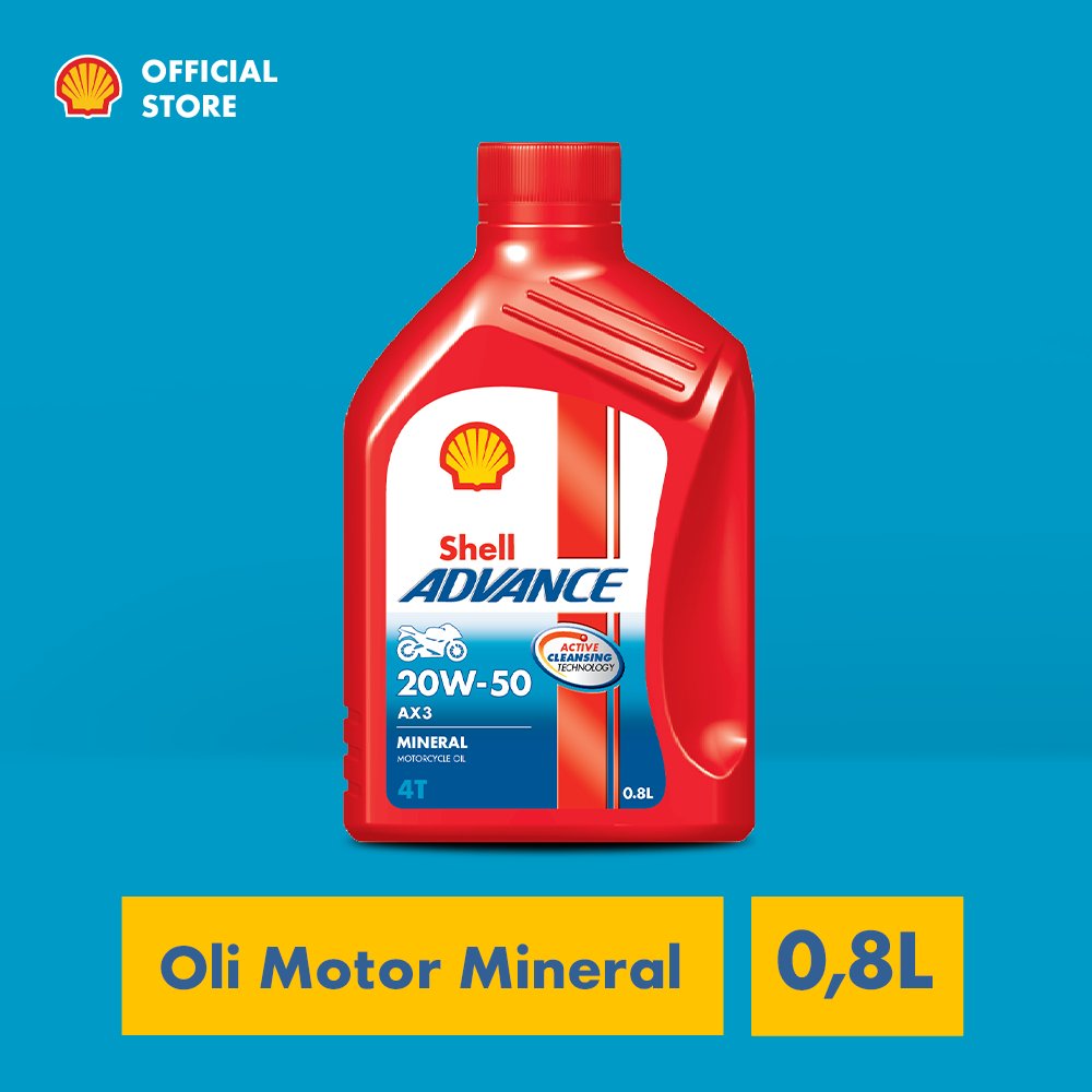 Motor Shell Advance AX3 20w-50 oil (0.8L) Harga 45,153 Ringgit*Penghantaran Percuma