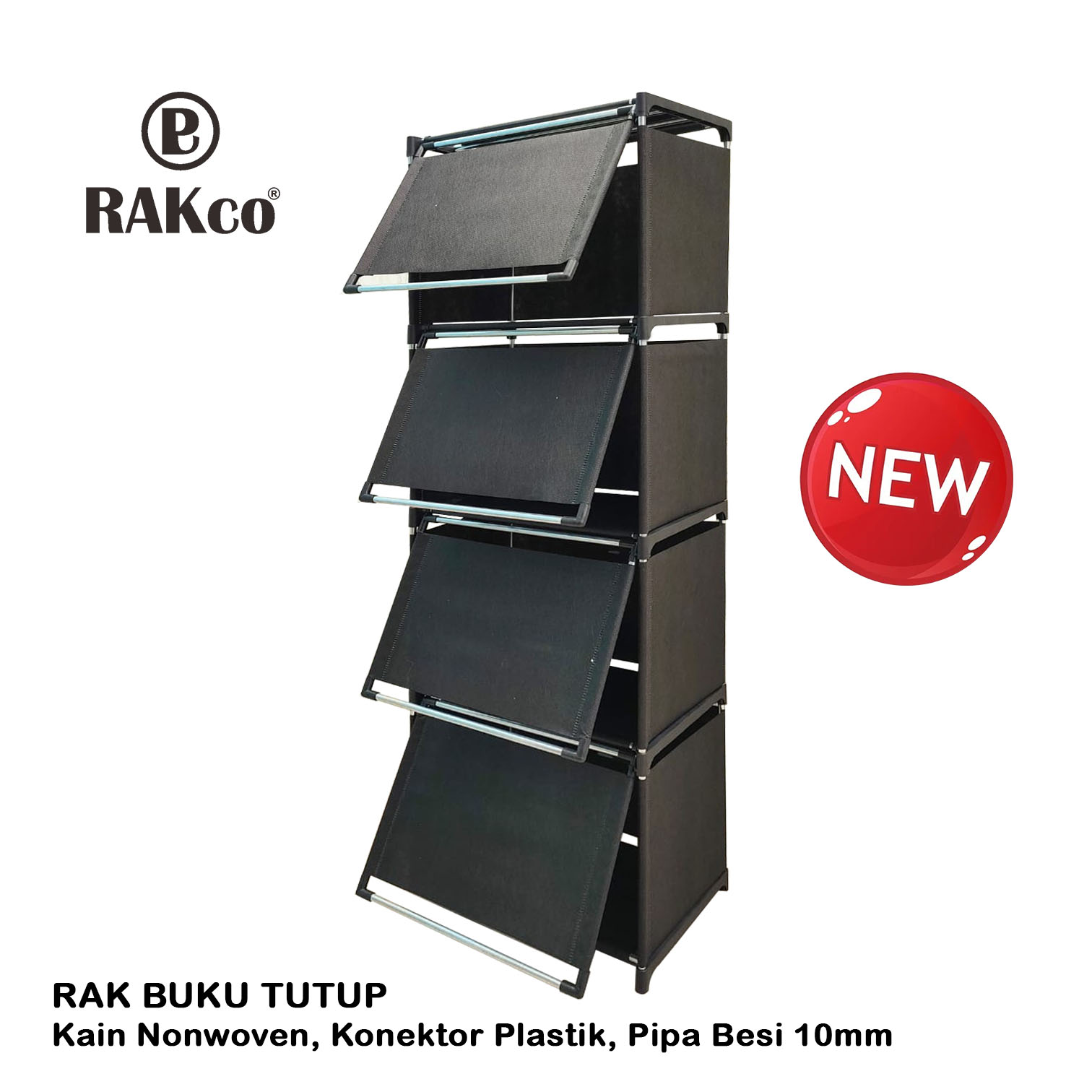 Multifunctional 5 stacking door bookshelf/Multipurpose place organizer 5 tier portable Harga 49,000 rupiah*Gratis Ongkir