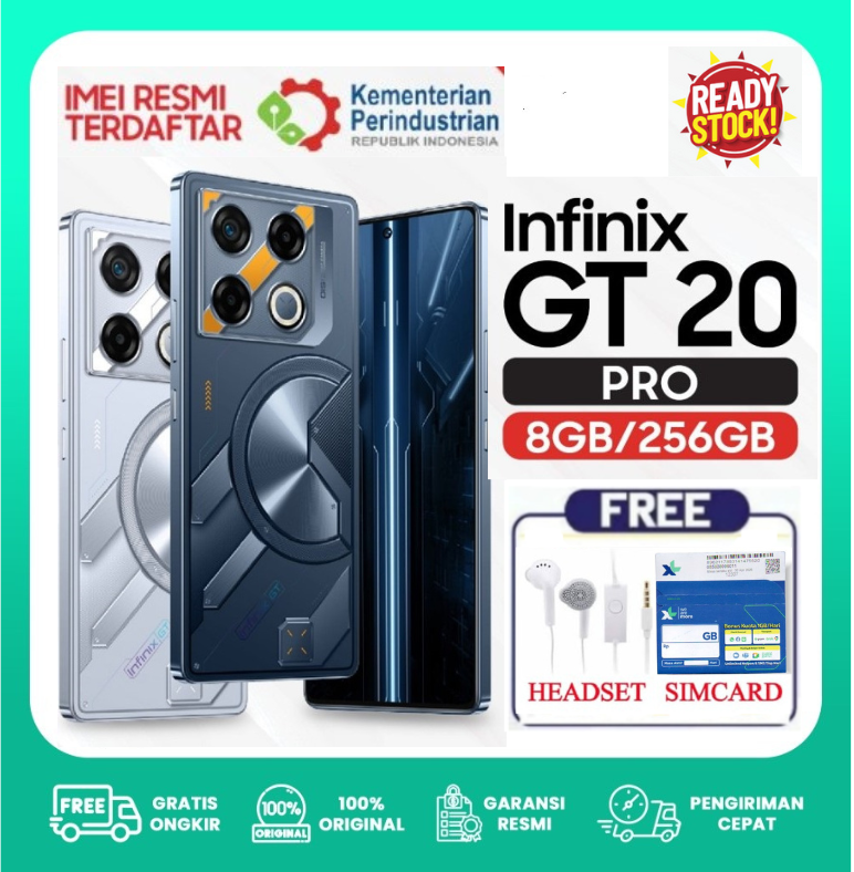 Infinix GT 20 Pro 5G 8/256GB RAM 8 ROM 256 8GB 256GB GT20 Pro - Orange, Promo Harga 3,550,000 rupiah*Gratis Ongkir