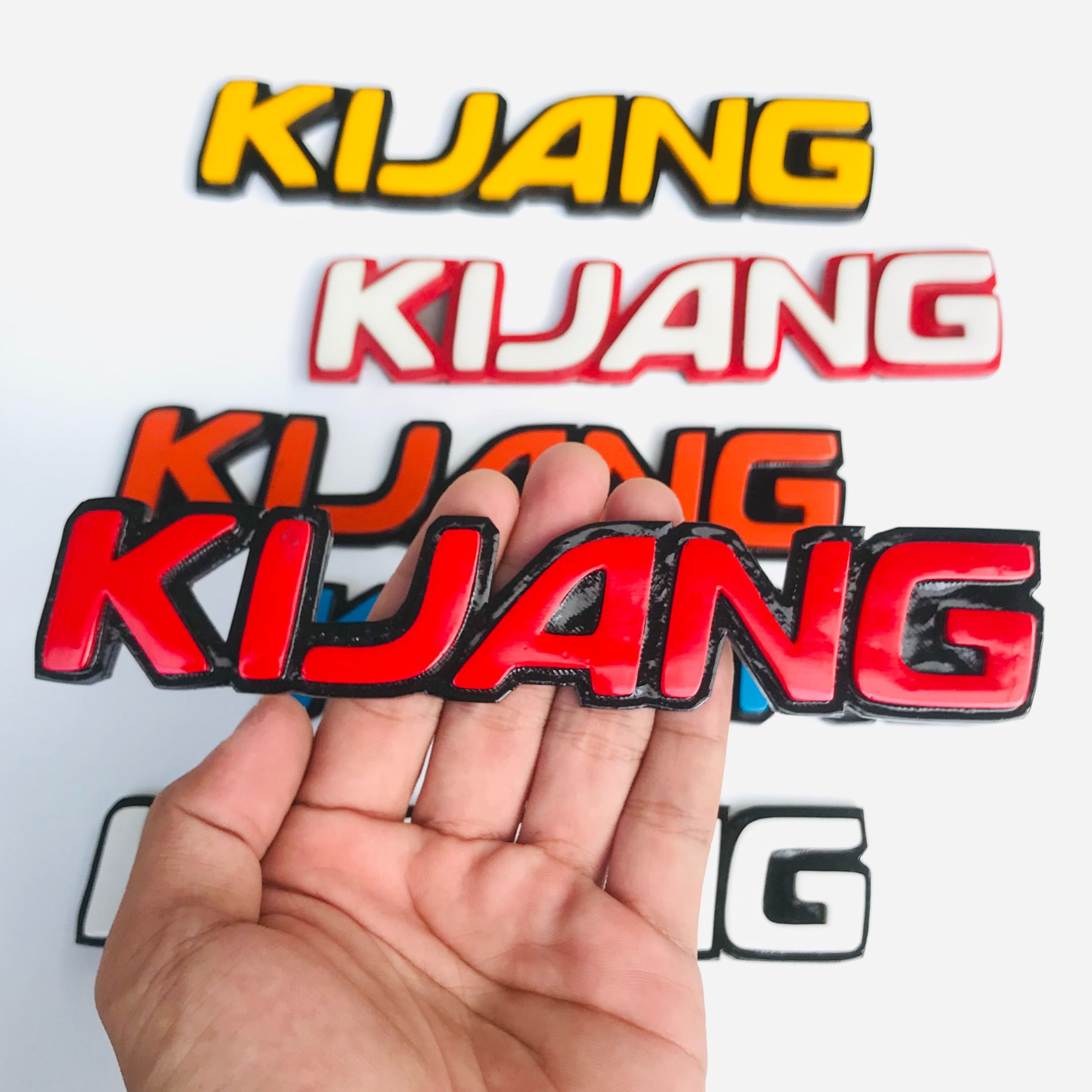 EMBLEM MOBIL KIJANG EKSTERIOR MOBIL TOYOTA VARIASI TIMBUL 3D BAHAN FIBERGLASS Harga 65,000 rupiah*Gratis Ongkir
