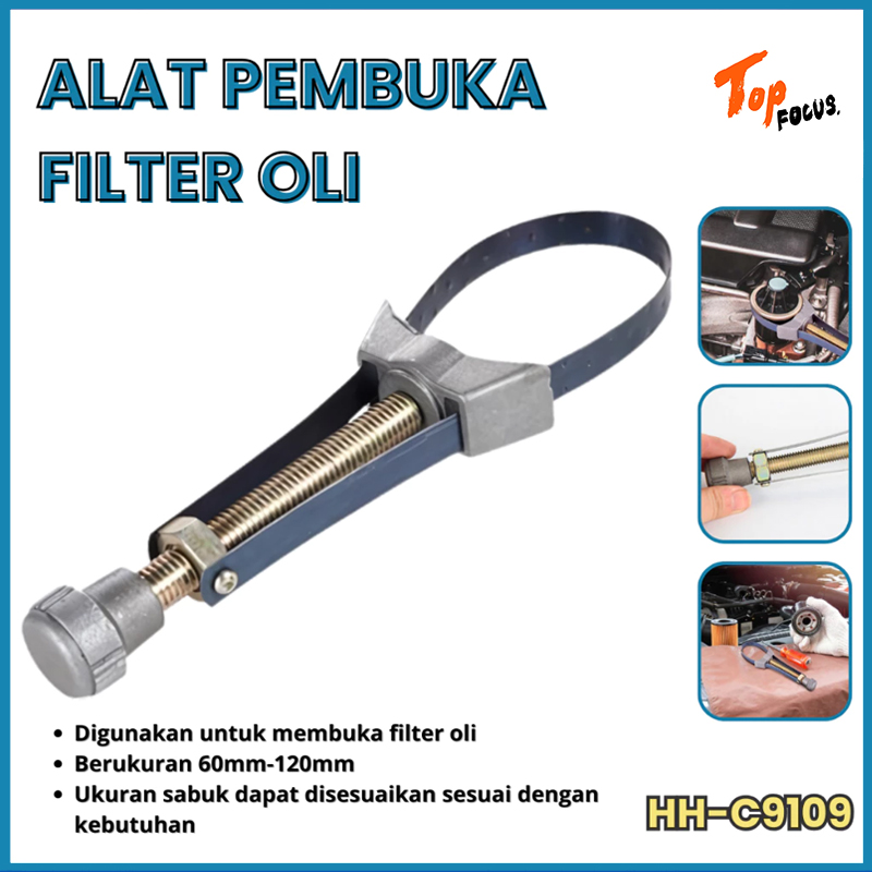 Adjustable Car Oil Filter Removal Wrench Tool 60Mm-120Mm Oil Filter Wrench Fuel Line Wrench [Cod] Harga 29,361 rupiah*Gratis Ongkir