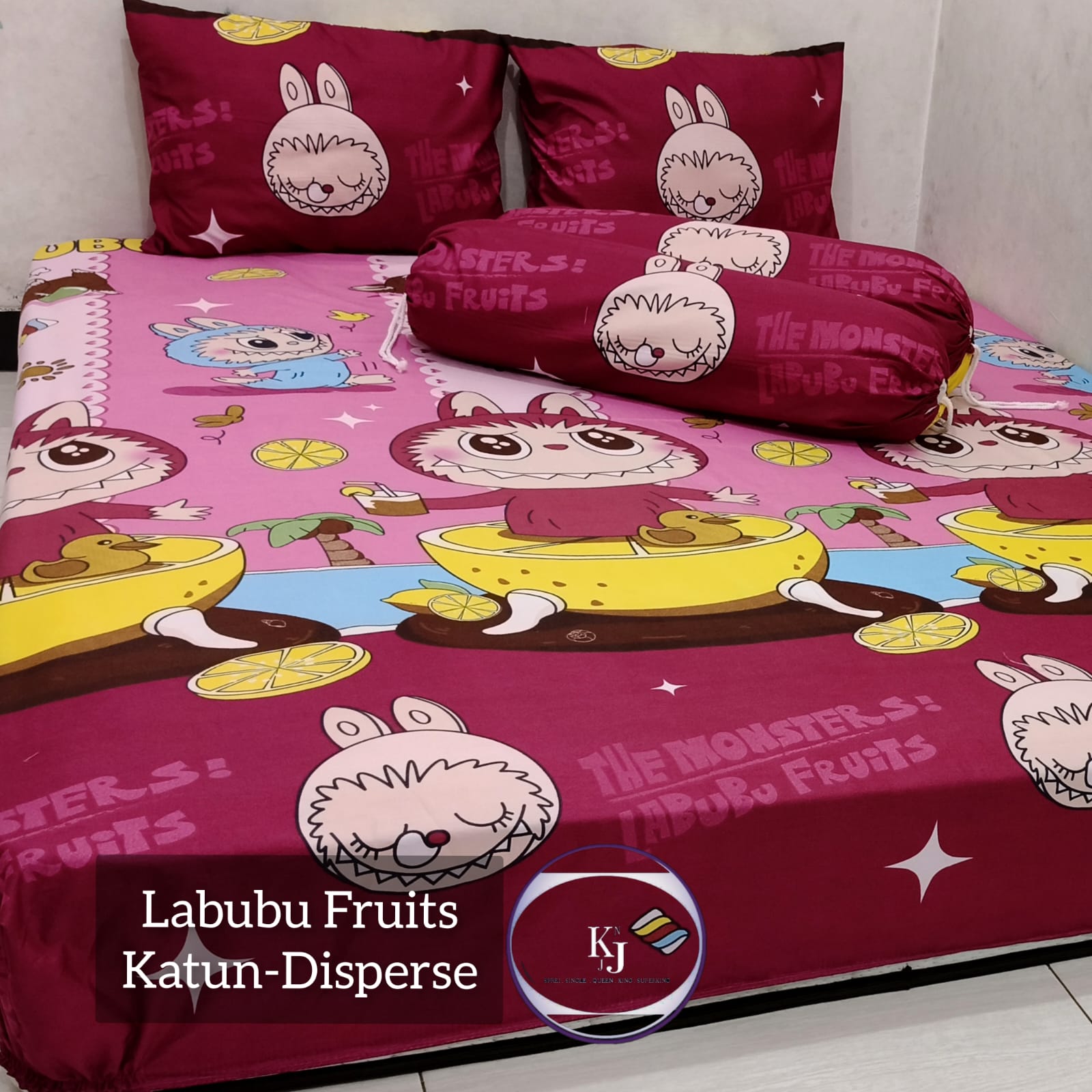bed sheet set labubu (complete with pillowcase and bolster) soft smooth bed sheet T 20cm