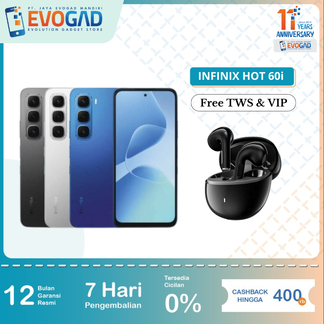 Infinix Hot 60I 8/256Gb Mediatek Helio G81, 5160 Mah | Infinix Indonesia Official Warranty 1 Year Harga  1,872,000 Ringgit*Penghantaran Percuma