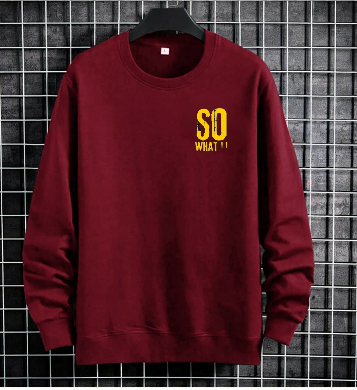 LD79 BISA COD-Baju sweater so what baju kaos lengan panjang