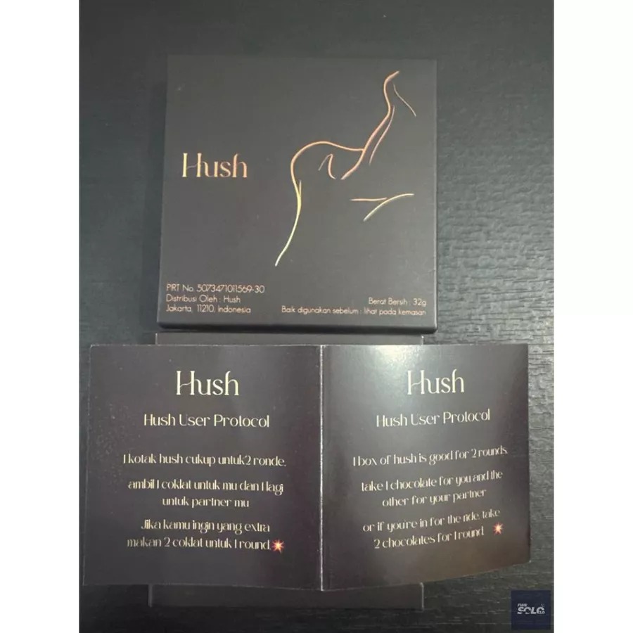 Hush Chocolate Dark Milk Chocolate 32 Grams Contains 4 Pcs 1 Box of Love Chocolate