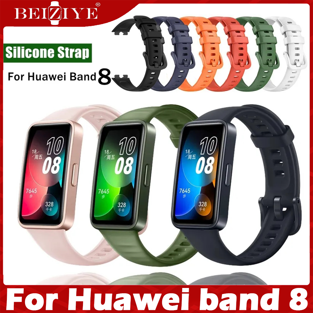 Dây Đeo Silicon For Huawei Band 8 Dây Đeo Tay Thay Thế Vòng Tay Dây Cho
