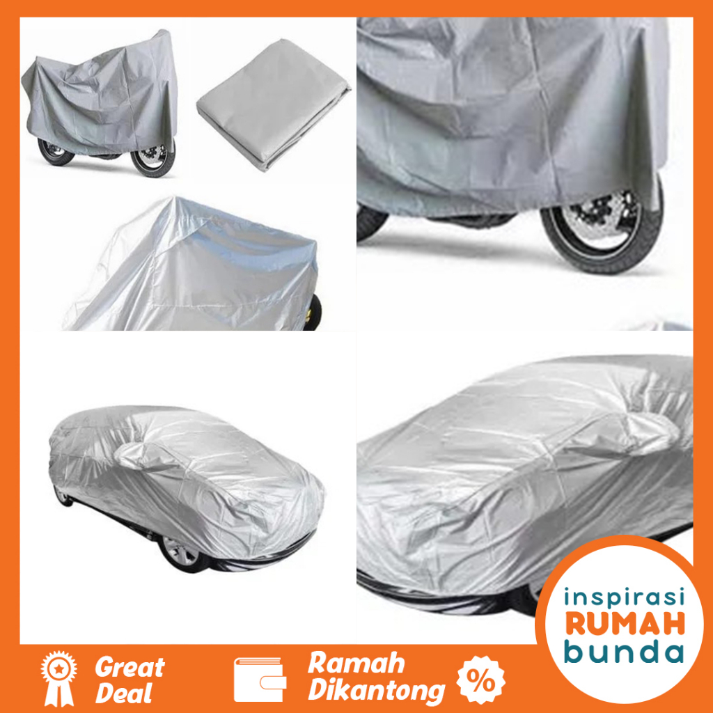 Cover Motor Cover Mobil Sarung Pelindung Mobil Sepeda Motor Matic Bebek Skuter Mobil Bahan Parachute Parasut Motorcycle Cover Car Cover Harga 106,624 rupiah*Gratis Ongkir