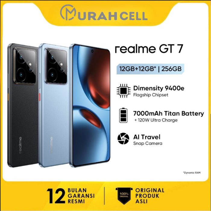 Realem Gt7 5g 12+12/256 Official Indonesian Warranty Harga  7,434,000 Ringgit*Penghantaran Percuma