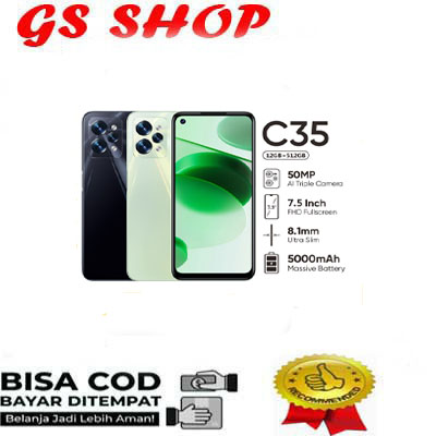 HP REALME C35 RAM 4/128GB TERBAGUS Harga 1,600,000 rupiah*Gratis Ongkir