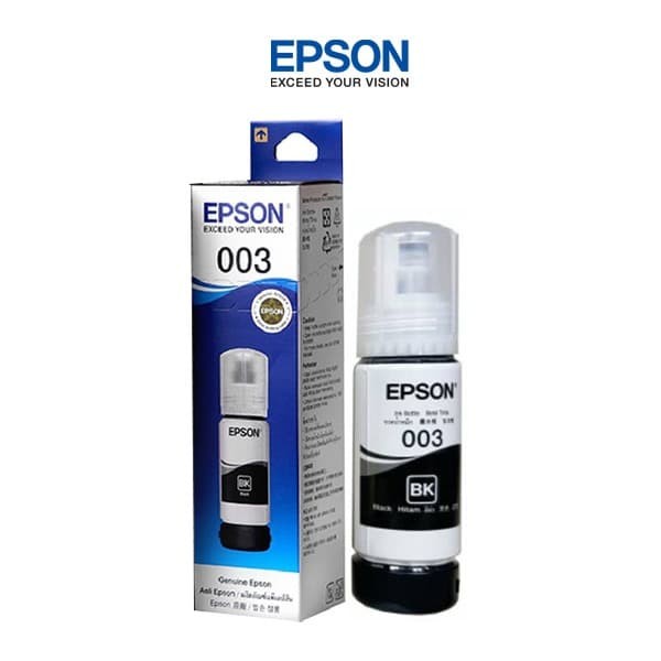 TINTA EPSON 003 BLACK (Hitam) / L1110 L3100 L3101 L3110 L3150 L5190 - Hitam Harga 35,000 rupiah*Gratis Ongkir