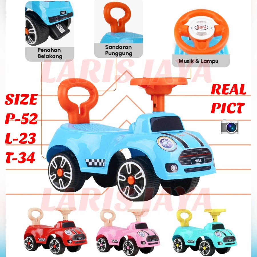 Children's Toy Car Tolocar Pmb K-618 Vibe Mini Cooper Car Ftf New K618 Jimbo Harga  95,000 rupiah*Gratis Ongkir