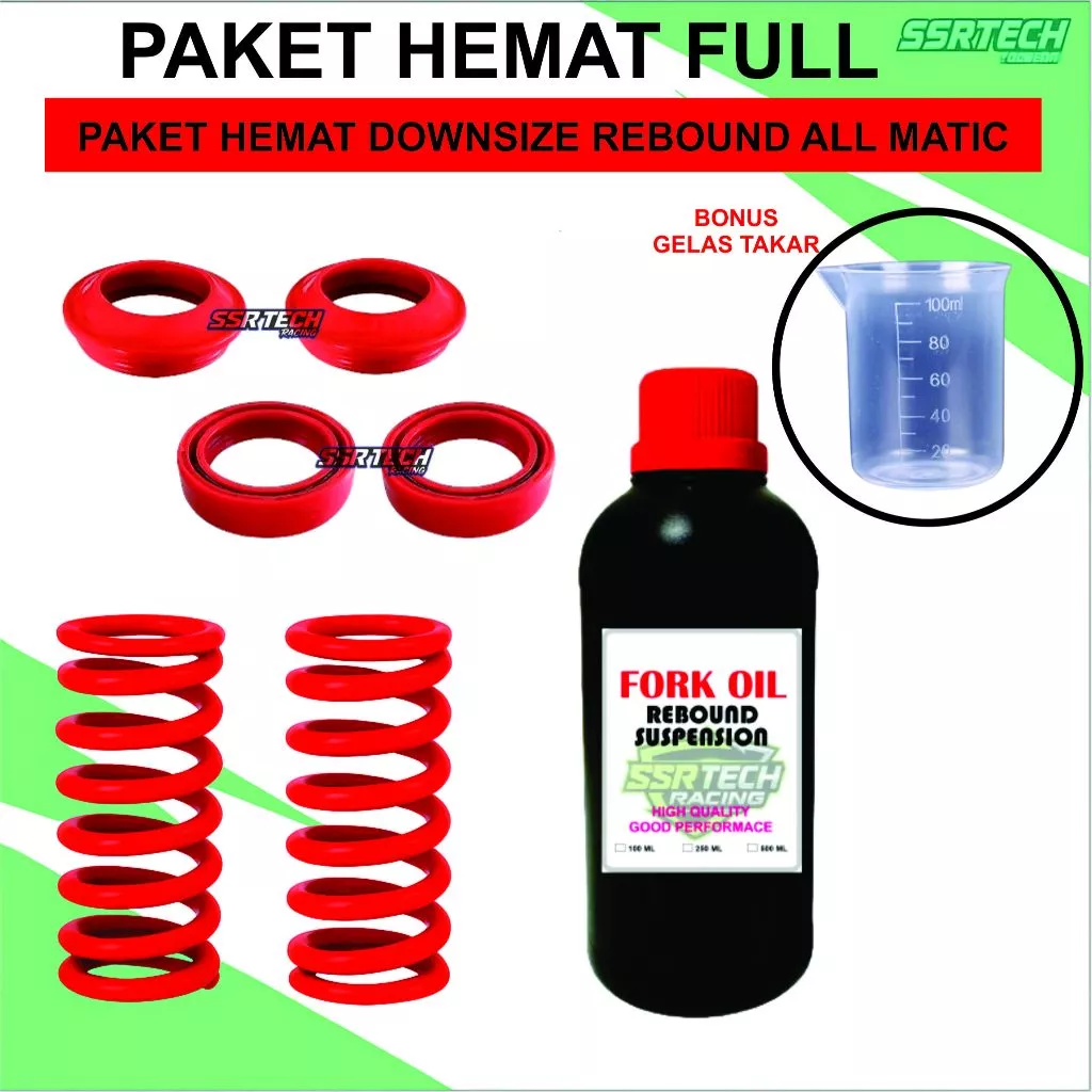 [Red] [flute per-seal-close seal] downsize lowering saving package of 20ft ADV Nmax rebound kit Harga 35,000 rupiah*Gratis Ongkir