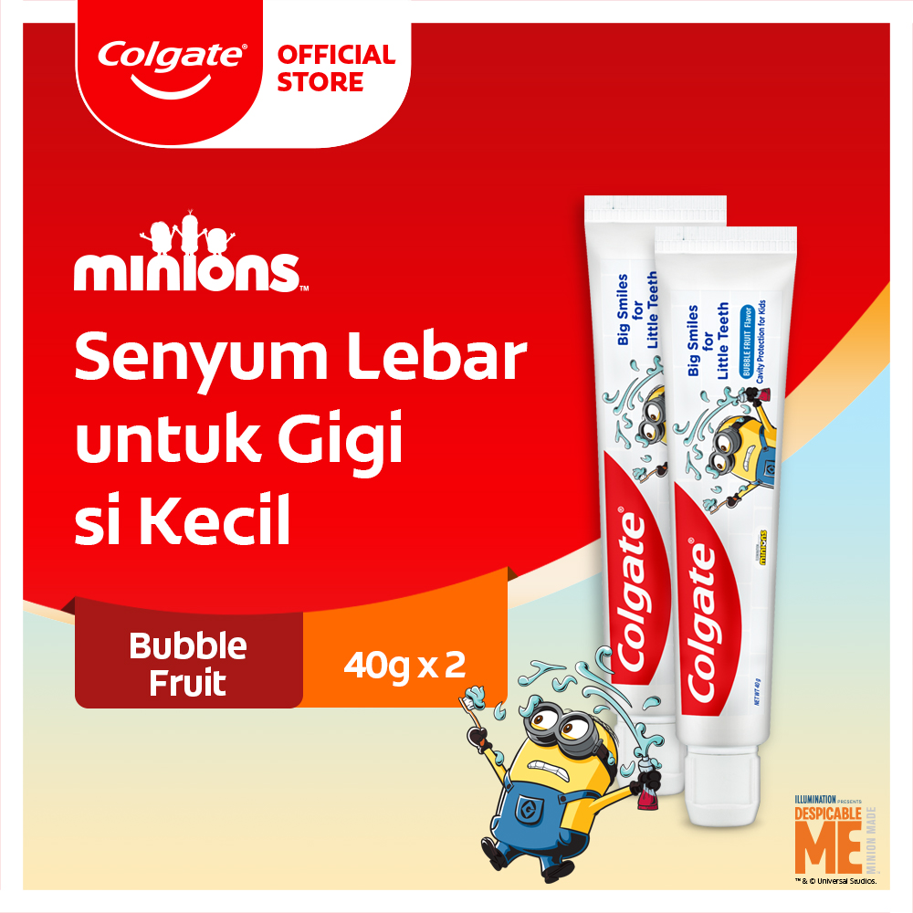 Colgate Kids Minions Toothpaste/Pasta Gigi 40 gr x 2