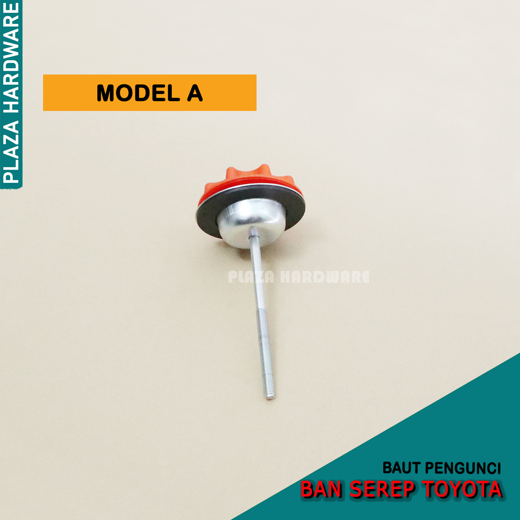 Original Toyota Yaris Vios Spare Tire Locking Bolt, Orange Color Harga 149,999 rupiah*Gratis Ongkir