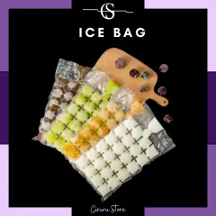 Kantong Cetakan Es Plastik untuk 24 Es Batu Disposable Ice Making Bag Food Grade / Pembuat Es Batu / Penyimpan Es / PLASTIK CETAK ES BATU SYRUP 1 PCS / KANTONG PEMBUAT ES BATU SEKALI PAKAI ICE BAG CUBE MAKER / PEMBUAT ES DISPOSABLE ICE MAKING BAG FOOD