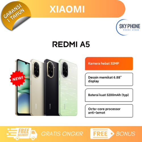 Xiaomi Redmi A5 4/128Gb - Unisoc T7250 - Ips Lcd up to 120 Hz (Adaptivesync) Harga  1,050,000 Ringgit*Penghantaran Percuma