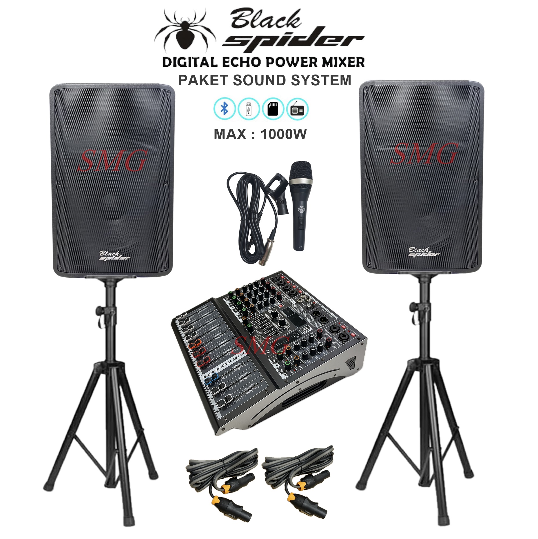 PAKET SPEAKER SOUND SYSTEM 15 INCH 1000 WATT LENGKAP Speaker