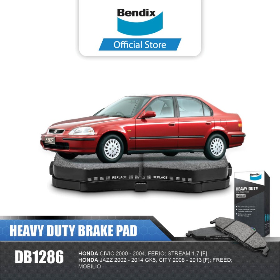 Bendix Kampas Rem Depan Brake Pad Mobil Honda Ferio - DB1286HD Harga 311,600 rupiah*Gratis Ongkir