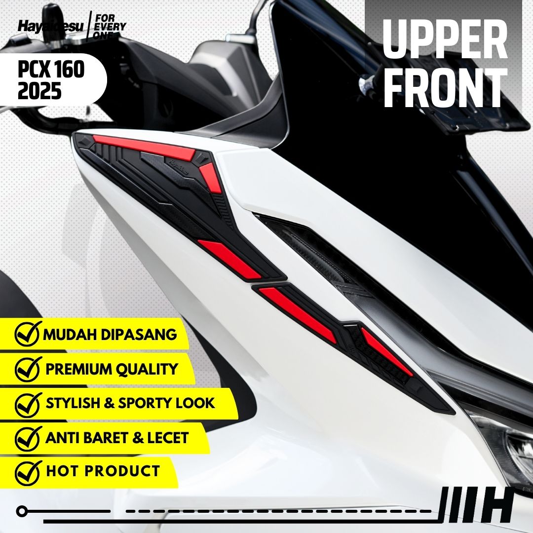 Hayaidesu Honda PCX 160 2025 (CBS/ABS/RoadSync) Body Protector Upper Front Cover Harga  94,050 Ringgit*Penghantaran Percuma