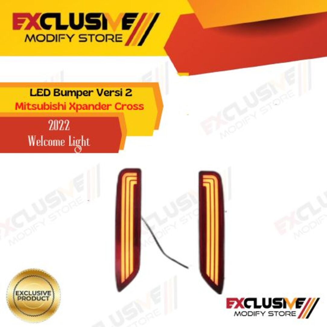 Led bumper Mitsubishi Xpander cross welcome light red version 2 Harga 535,000 rupiah*Gratis Ongkir