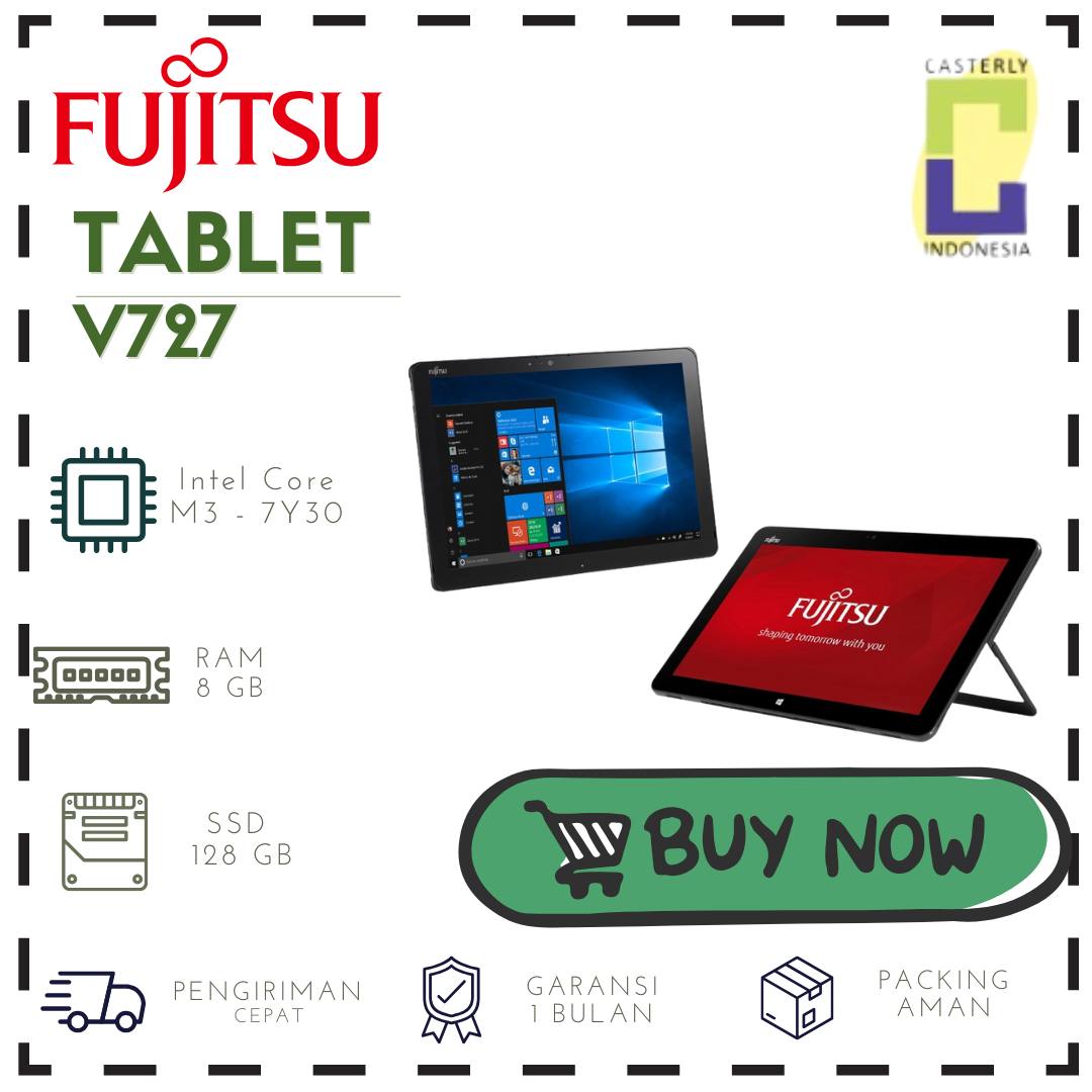 Cheap Tablet Fujitsu Tablet V727 Ram 8Gb Ssd 128Gb Harga 1,350,000 rupiah*Gratis Ongkir