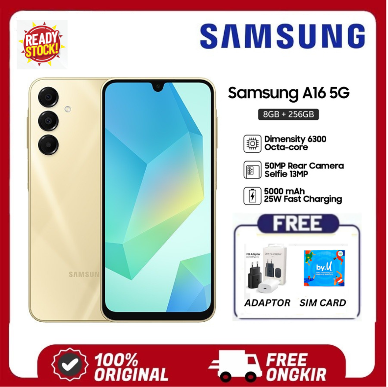 Samsung Galaxy A13 - A16 4G/5G 6.7" Inch Super Amoled - A16 4g 5000 Mah 13Mp - Warranty Harga 2,019,850 rupiah*Gratis Ongkir