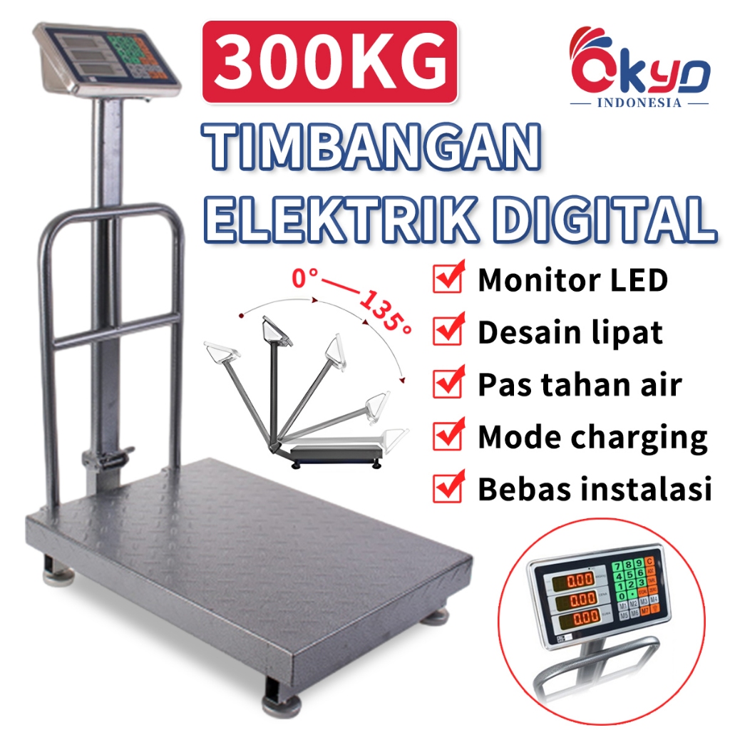 Lipat Display Electronic platform scale Timbangan Duduk Digital Charger Elektronik Harga 407,000 rupiah*Gratis Ongkir