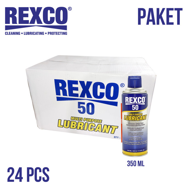 Rexco 50 SET 24 Pelumas Serba Guna / Anti Karat 350 Ml DUS Harga 1,360,656 rupiah*Gratis Ongkir