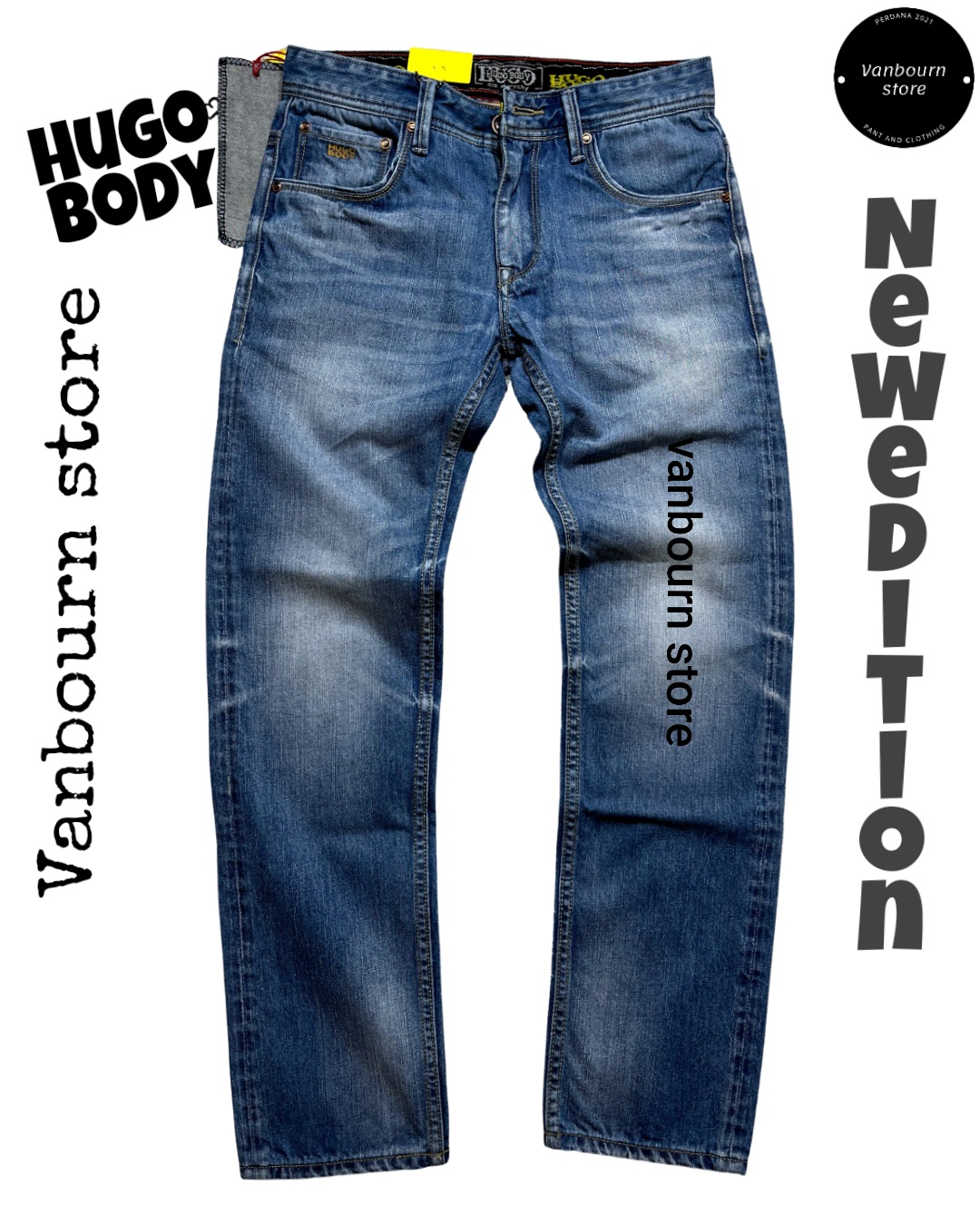 Celana Jeans HUGO BODY ORIGINAL Pria 