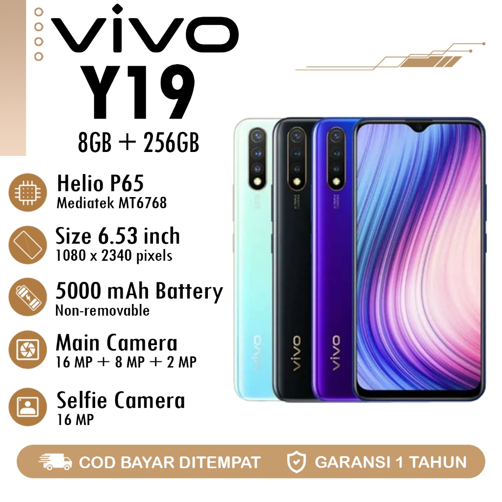 HP Y19 8/256GB Murah SmartphoneAndroidSECONDHANDFULLSETGaransiToko Harga  699,000 Ringgit*Penghantaran Percuma