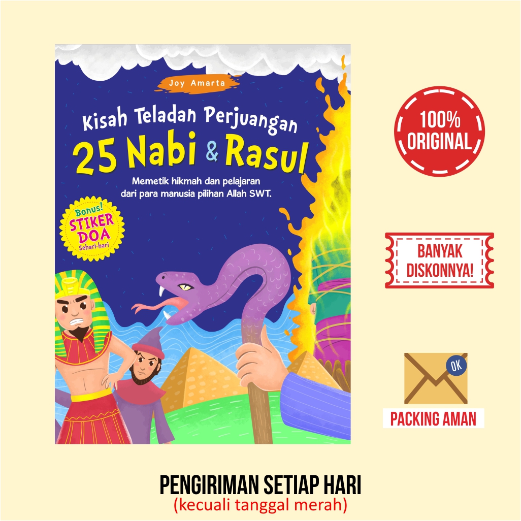 Buku Cerita Anak Islam Kisah Teladan Perjuangan 25 Nabi & Rasul