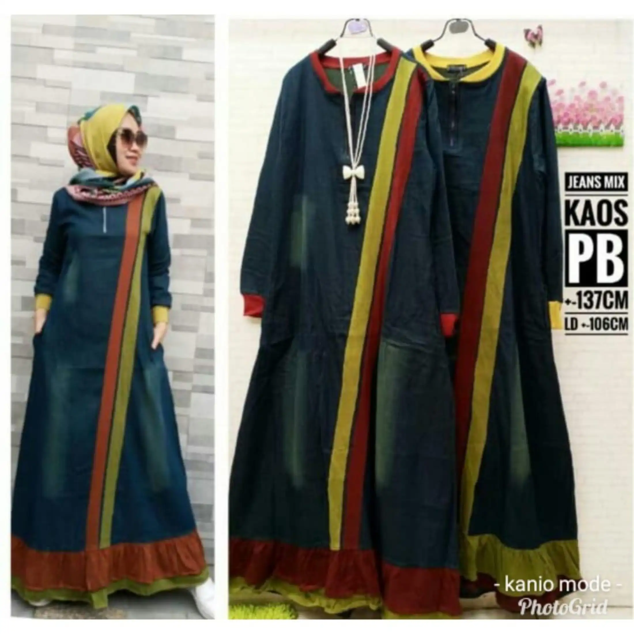 Putratunggal Gamis Jeans Kombinasi Gamis Levis Mix Gamis Jeans Gamis Murah Gamis Wanita Gamis Muslim Wanita Lazada Indonesia