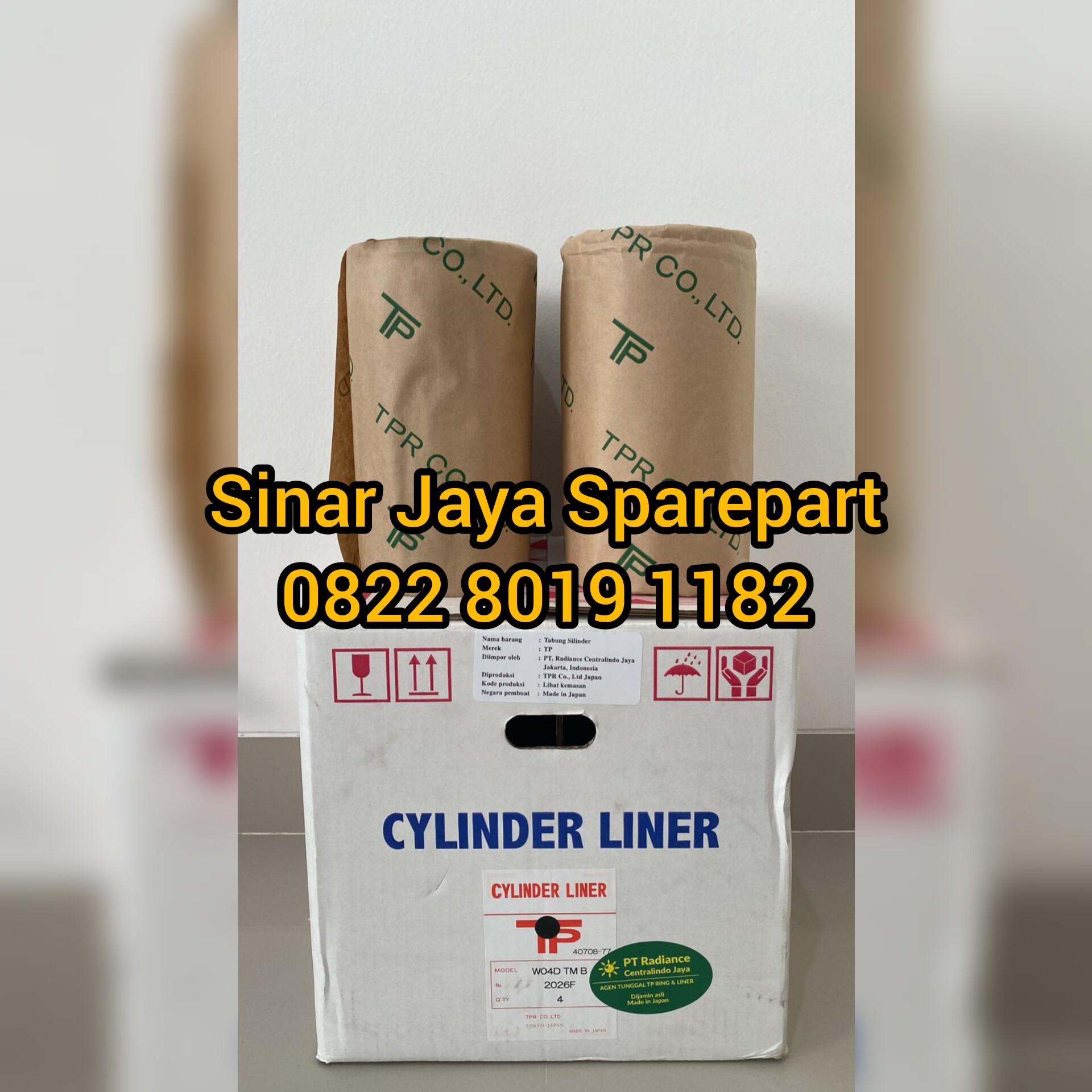 Silinder Liner / Cylinder Liner / Boring Toyota Dyna 130HT 130LT 130XT Hino Dutro 130HT 130HD 130MD 130MDL TP Jepang Harga 2,750,000 rupiah*Gratis Ongkir
