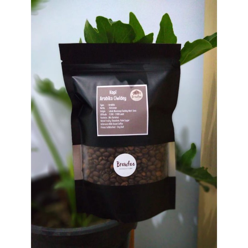 Kopi Arabika Ciwidey Natural 200 Gram (Biji/Bubuk)