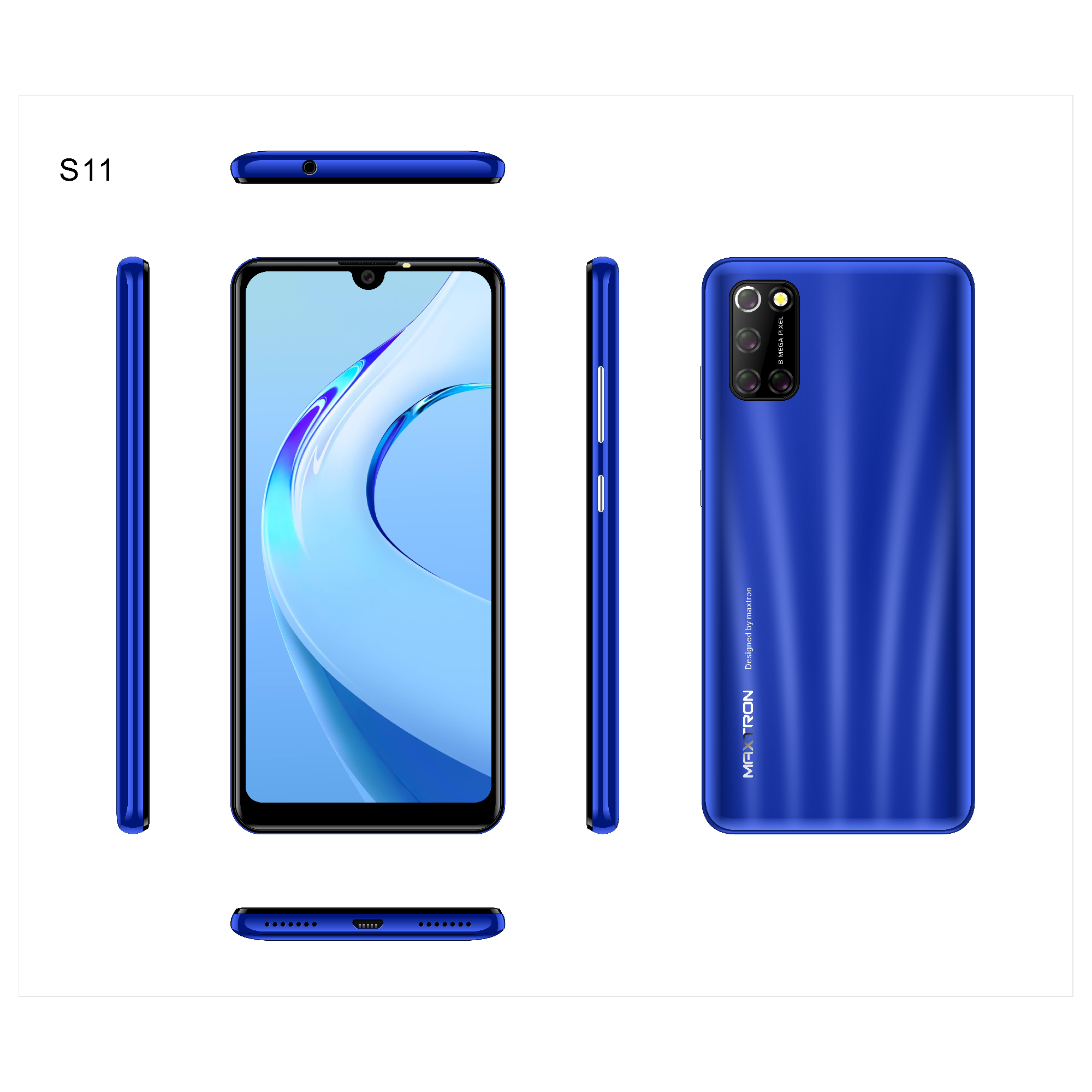 Maxtron S11 RAM 3GB/16GB 4G Smart Phone Android Garansi Resmi 1 Tahun