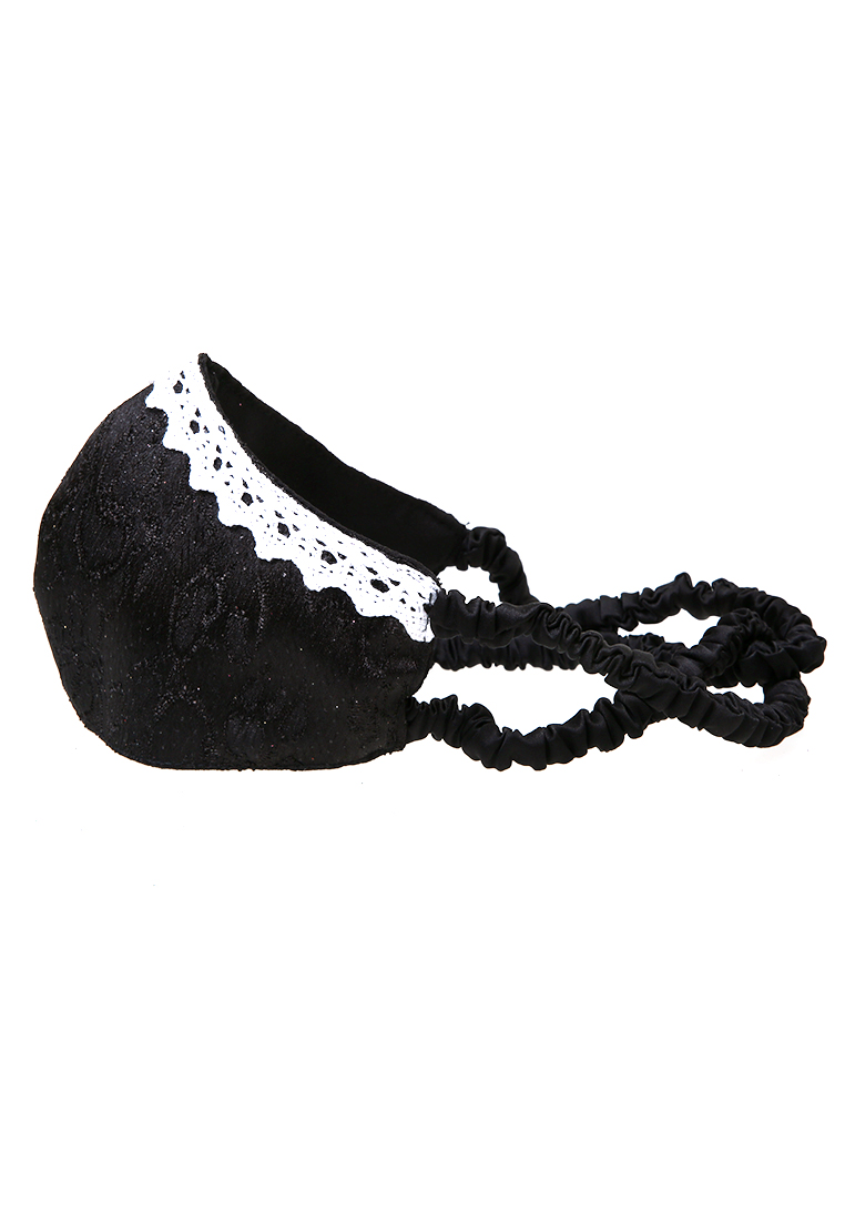 Hamlin Evelyn Masker Wanita Princess Headloop Mask 2 Ply Breathable Material Brokat ORIGINAL - Black Harga 147,000 Ringgit*Penghantaran Percuma