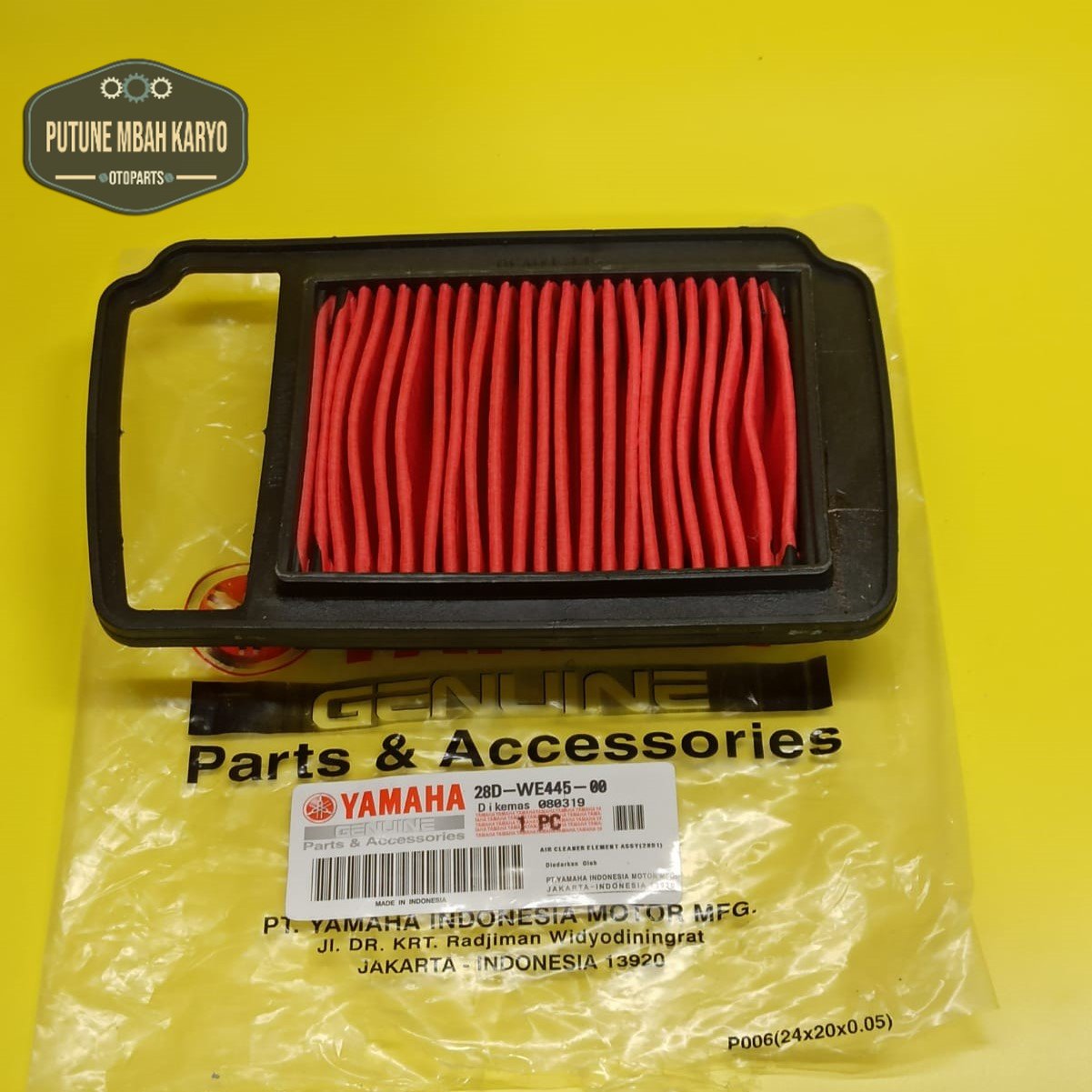 Saringan Udara Filter Hawa Yamaha Mio Sporty 28D Harga 18,462 rupiah*Gratis Ongkir