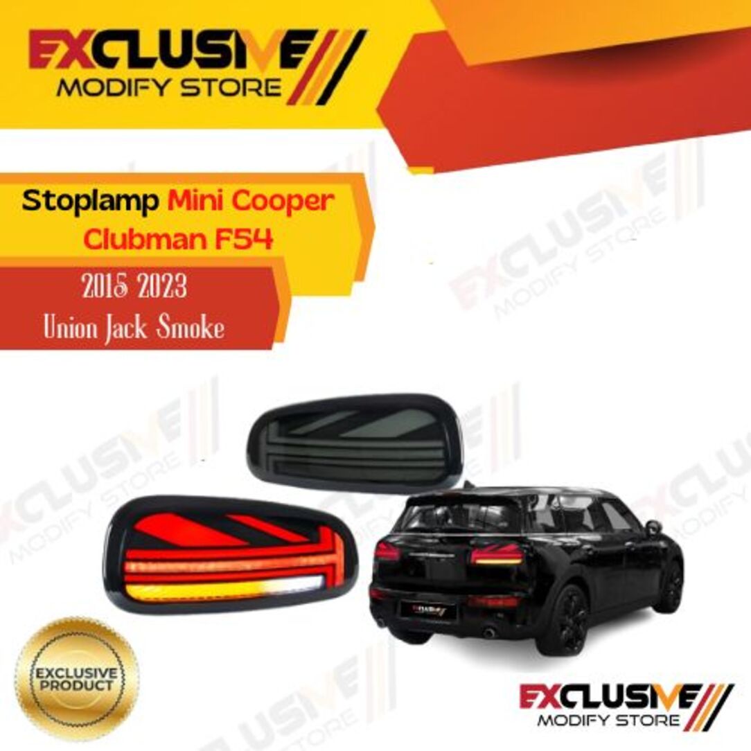 Stoplamp Mini Cooper Clubman F54 2015 2023 Union Jack smoke Harga 9,625,000 rupiah*Gratis Ongkir