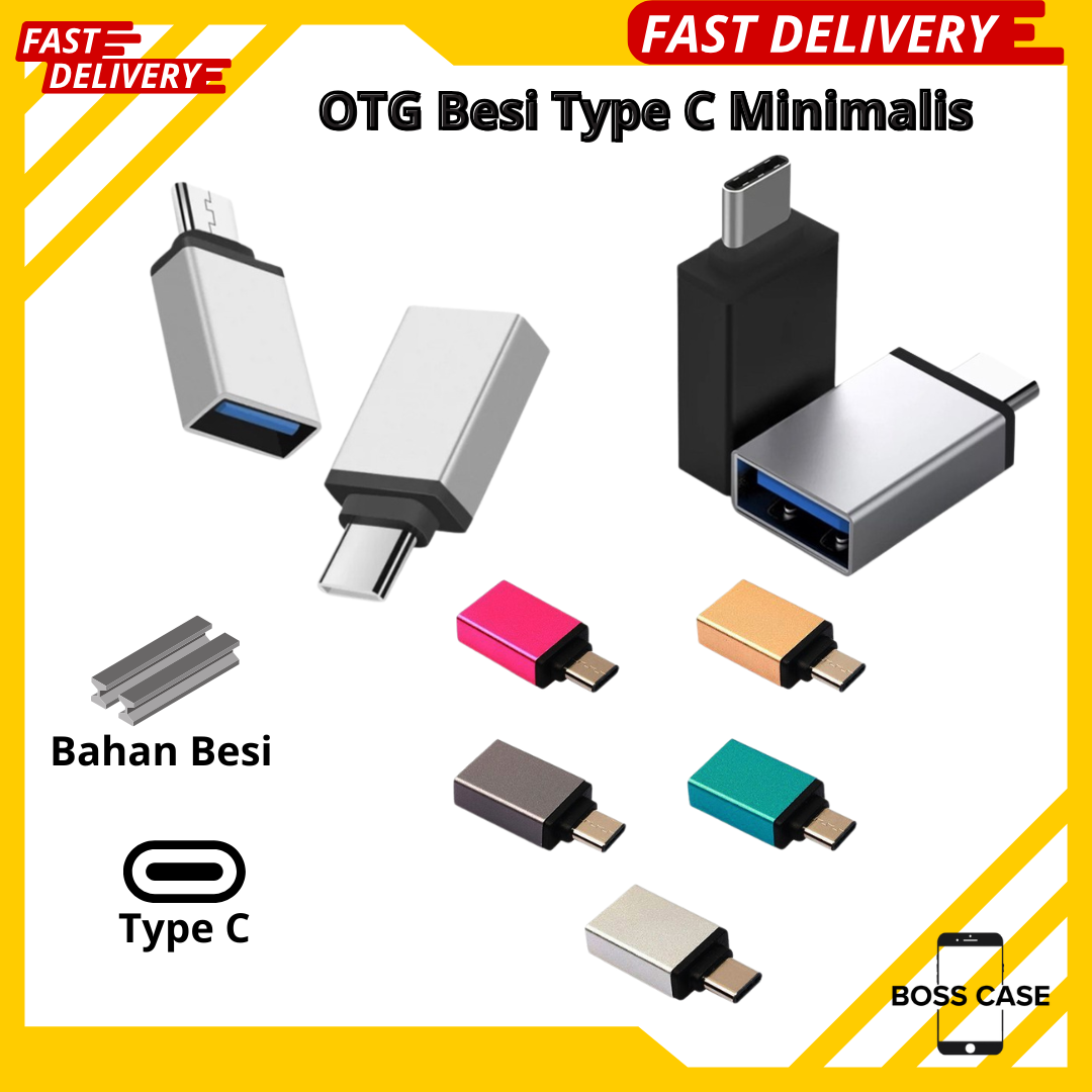 Otg Type C Iron Material Non-Cable Computer Flashdisk Connection Harga  1,795 rupiah*Gratis Ongkir