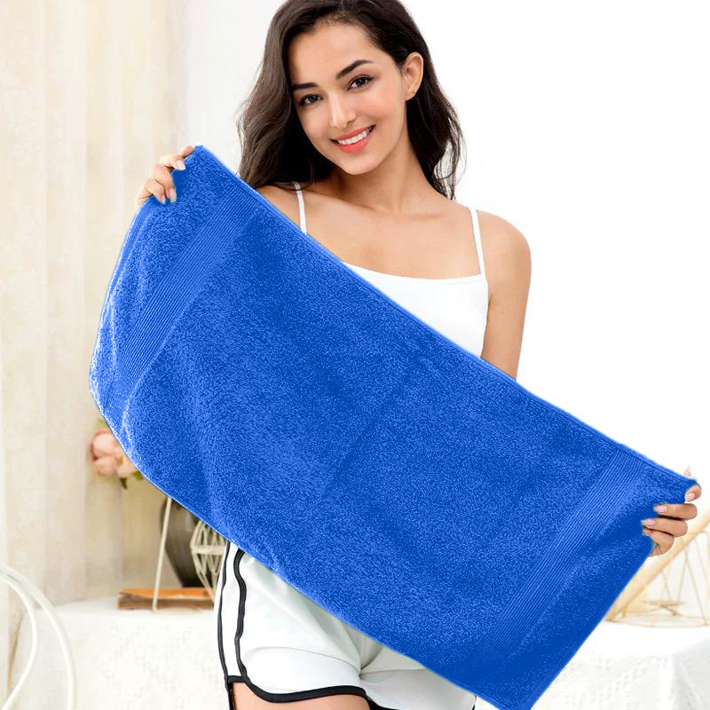 Handuk Wajah Leher 35x70 Biru Cotton 100% Tebal Lembut Termurah Terlaris Harga 24,750 rupiah*Gratis Ongkir
