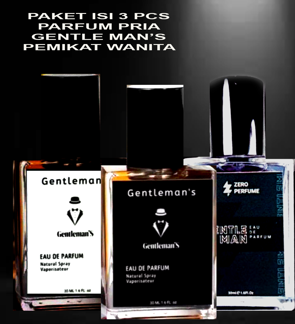 PAKET TRIPOD Men Parfum Floral Woody Sensual Aroma Kayu 30ml