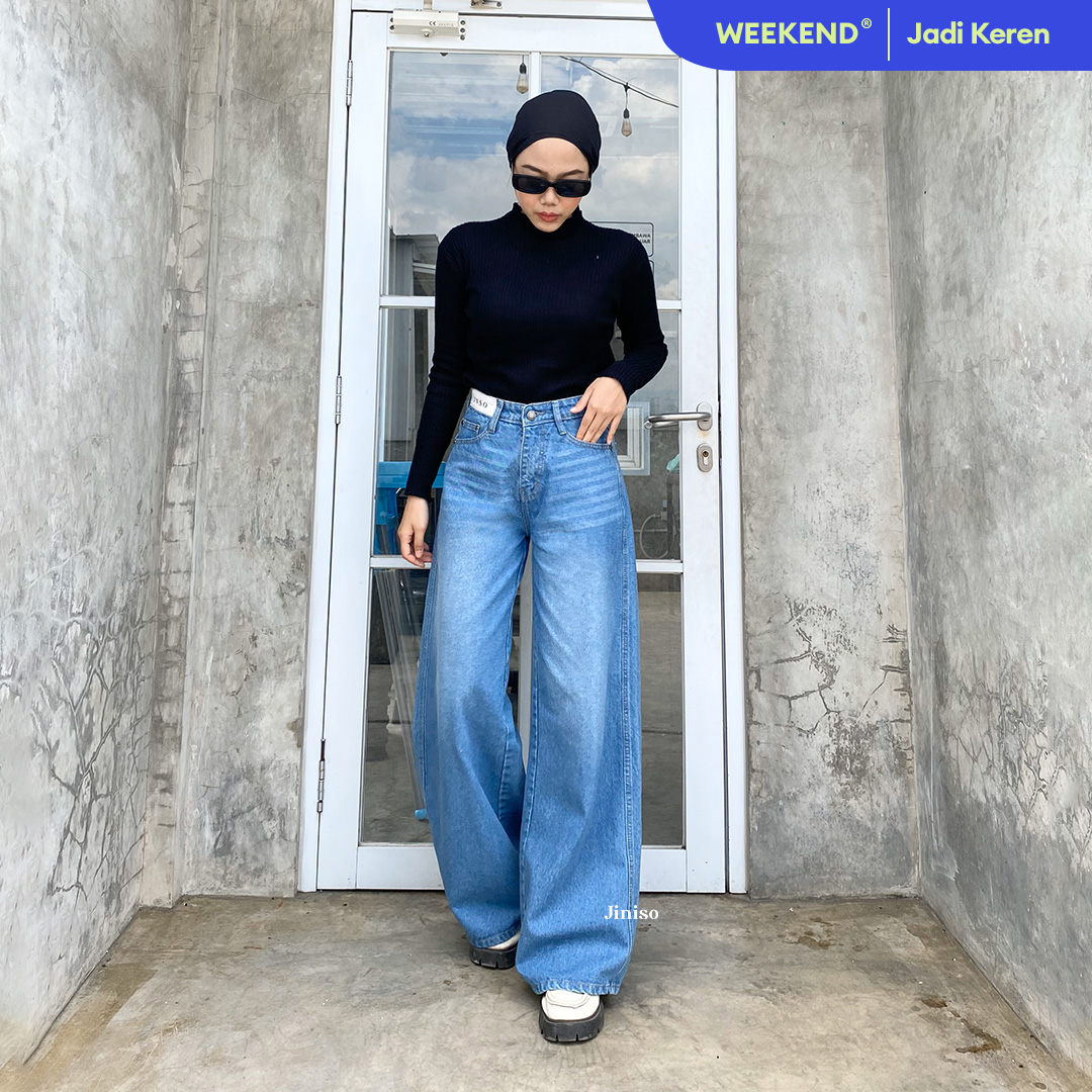 Jiniso-highwaist oversize baggy loose jeans 772 weekend Harga 227,000 rupiah*Gratis Ongkir