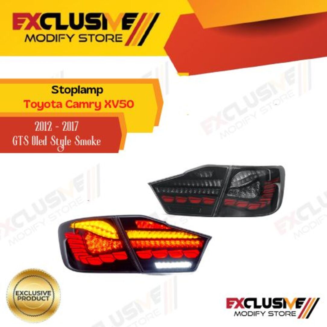 Stoplamp Toyota Camry XV50 2012 - 2017 GTS OLED style smoke Giá 5,800,000 Đồng*Miễn phí vận chuyển