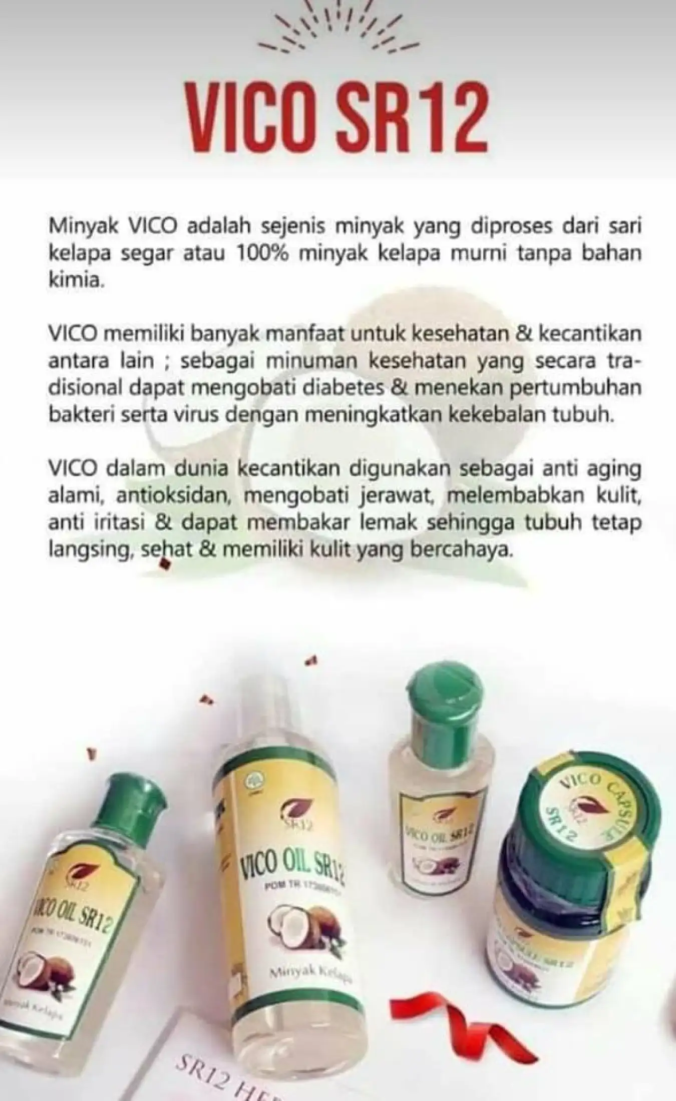 Terlaris Penambah Nafsu Makan Anak Atau Dewasa Vico Sr12 100 Minyak Kelapa Murni Vco Oil Sr12 Lazada Indonesia