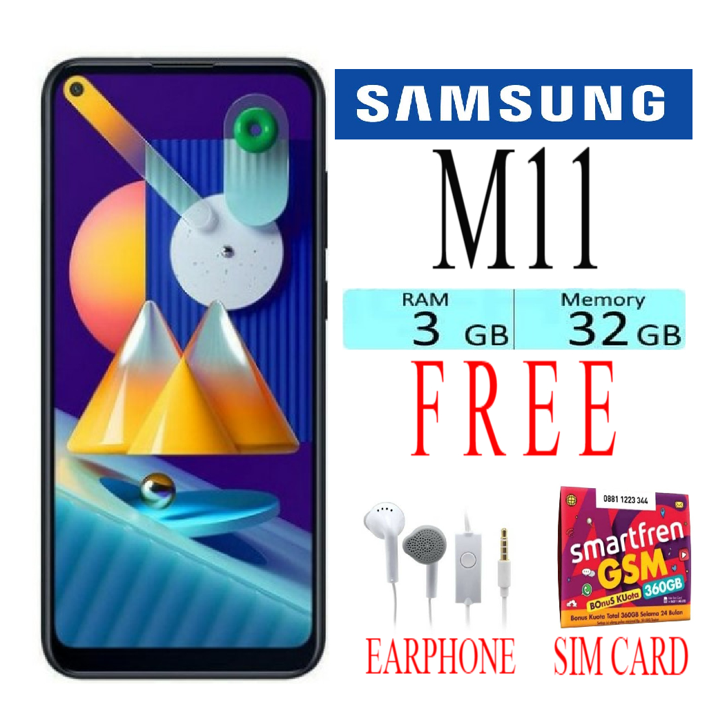 SAMSUNG GALAXY M11 3/32GB RAM 3GB ROM 32GB GARANSI - SEIN -HITAM Harga  1,050,000 Ringgit*Penghantaran Percuma