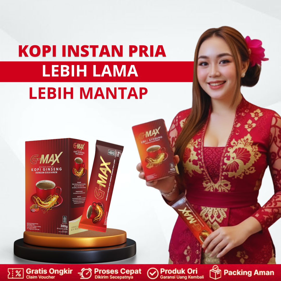 Gmax extra ginseng red coffee coffe men strong mighty overnight resistant G Max