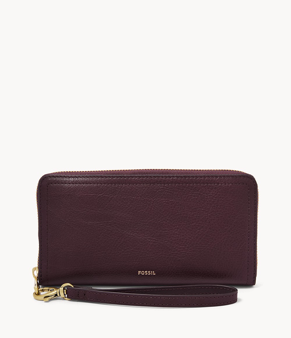 Dompet Fossil RFID Logan Zip Fig SL7928503 Lazada Indonesia