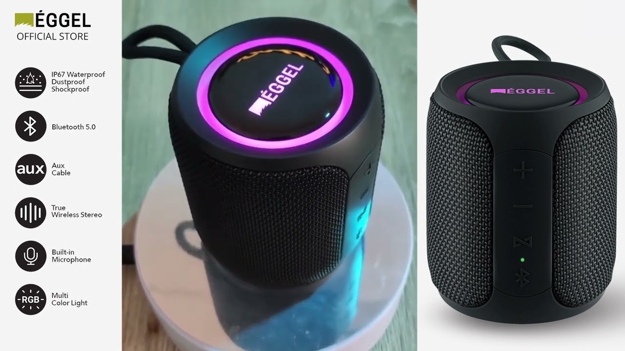 Portable Bluetooth I Kall Bluetooth Speaker EGGEL Terra Mini S 360