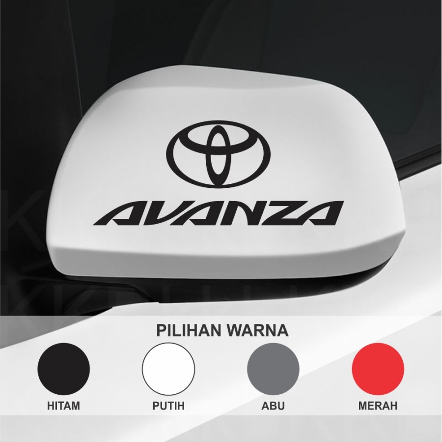Cutting Sticker Mobil Toyota Avanza Logo Stiker Spion Mobil Harga  15,000 Ringgit*Penghantaran Percuma