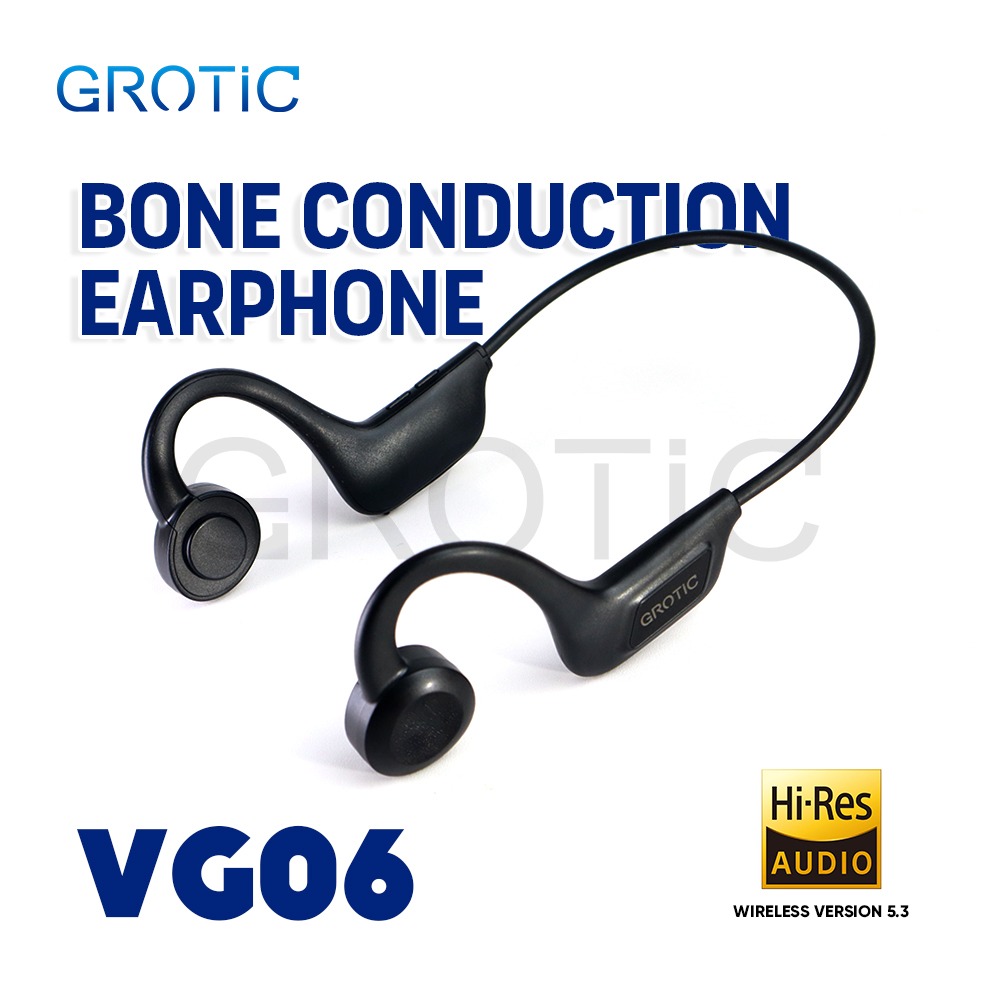GROTIC Headphone Wireless Bone Conduction For Sport Open Ear